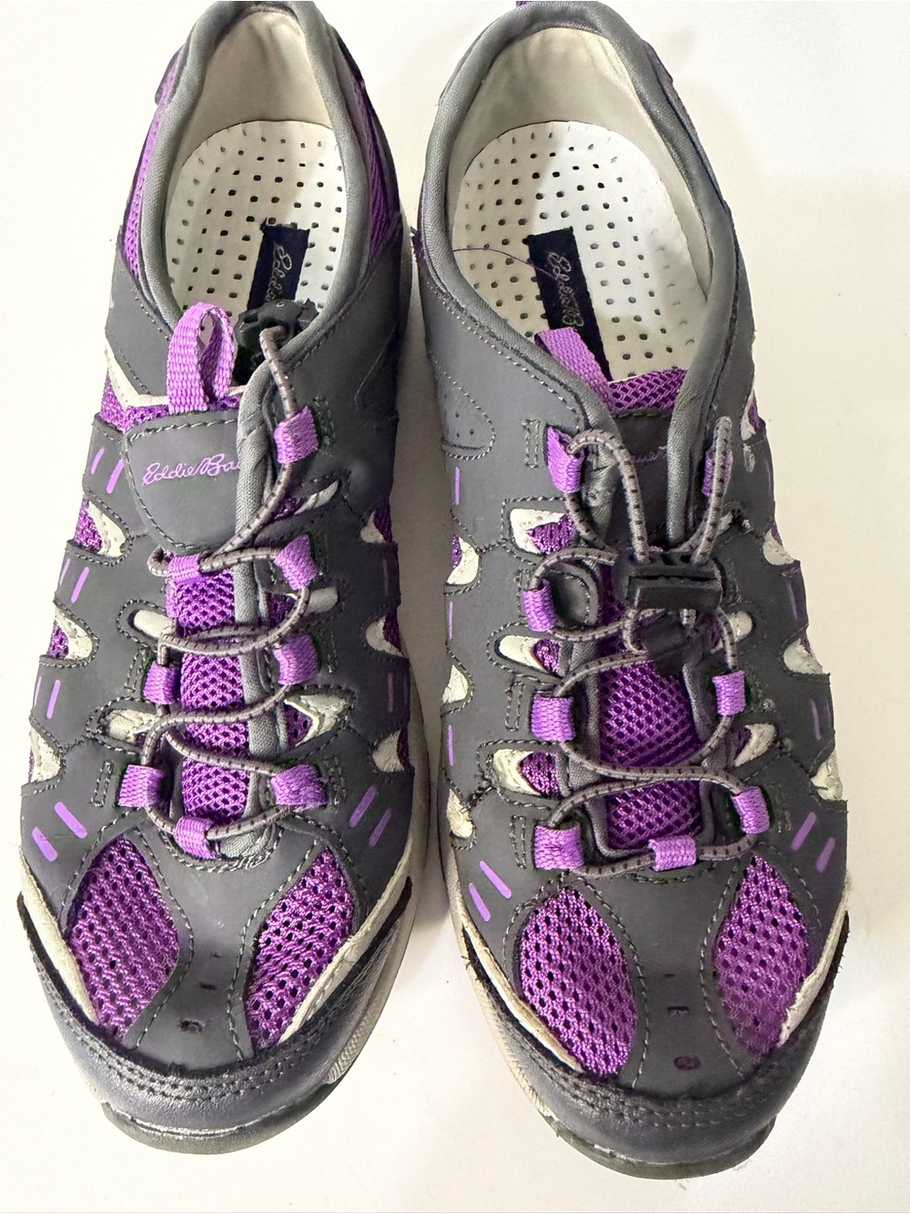 Eddie Bauer Gray & Purple Athletic Sneakers